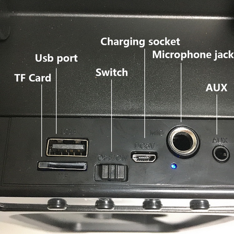 bluetooth speaker nirkabel PLUS MICROPHONE SEMUA TIPE mendukung usb / tf card / fm radio