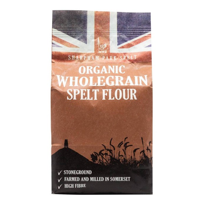 

BISA COD Sharpham Park Organic Wholegrain Spelt Flour 1 KG