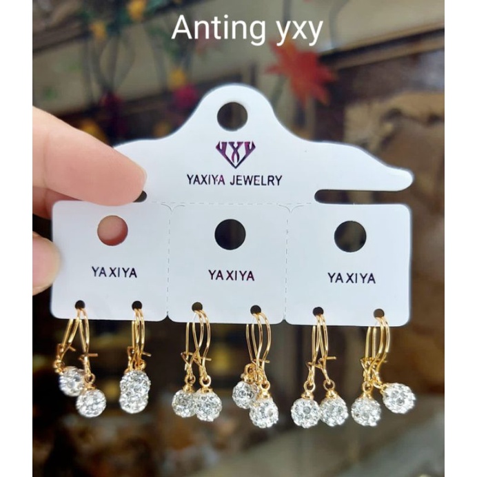 ANTING GANTUNG DEWASA/ANTING LAPIS EMAS 18K/PERHIASAN ANTING/XUPING/ANTING XUPING DEWASA
