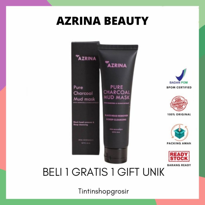 AZRINA PURE CHARCOAL MUD MASK
