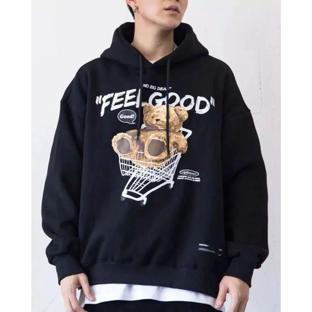 Hoodie Feel Good Polos Basic Remaja Wanita OOTD Casual Daily l Sweter Hodie Unisex