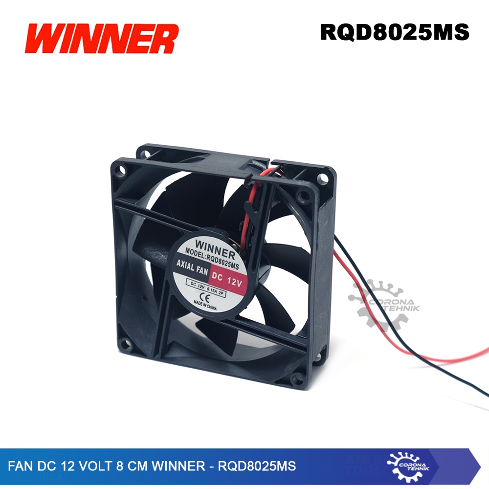 Winner - RQD8025MS - Fan DC 12 Volt 8 cm