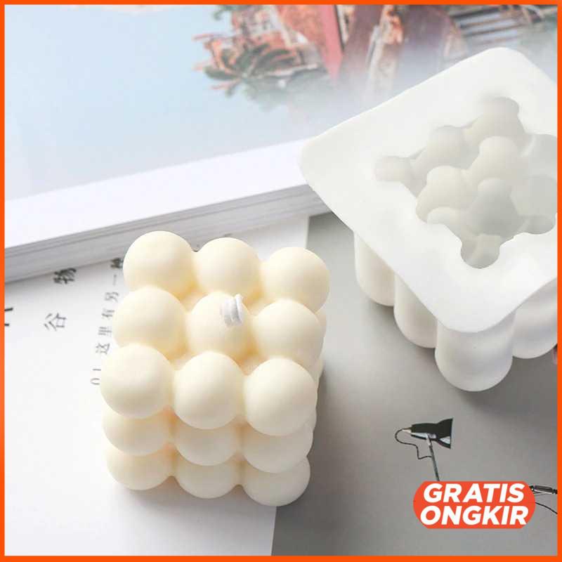 Cetakan Kue 3D Cube Baking Cake Dessert Molds Silicone Cavities