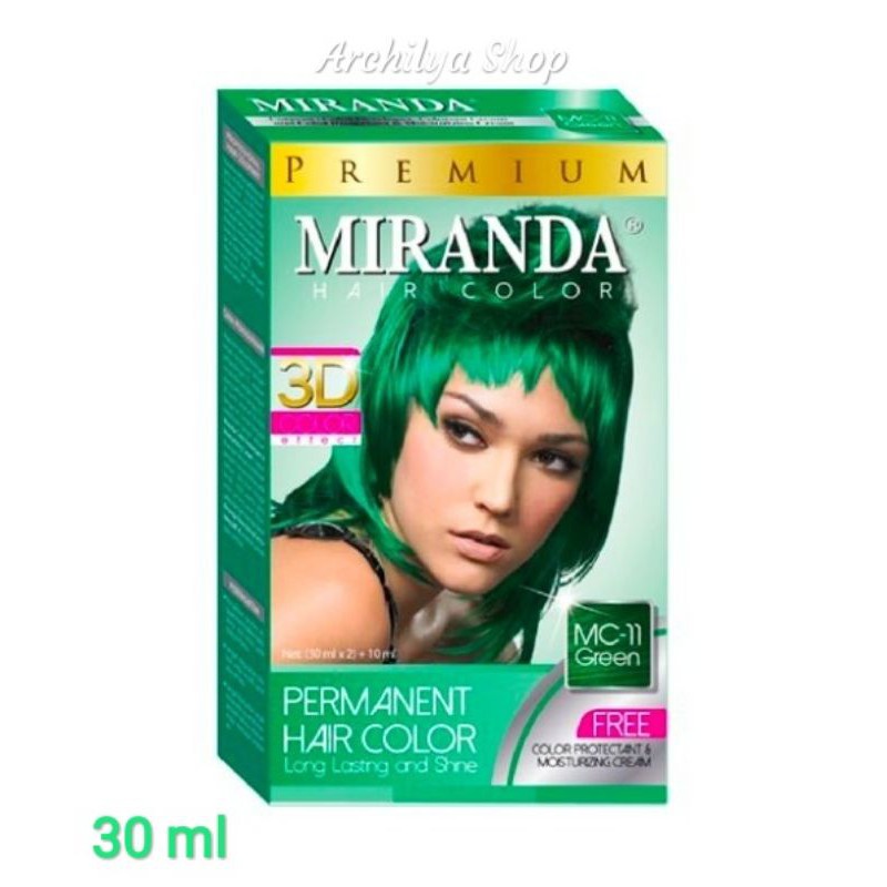 Miranda Hair Color MC-11 Green 30 ml