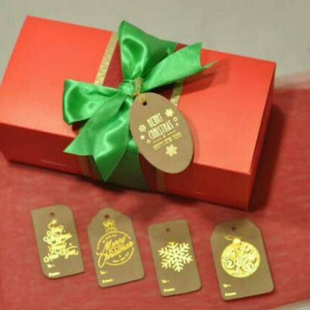 

Hang tag dus kue / hangtag kraft natal christmas 10 pcs