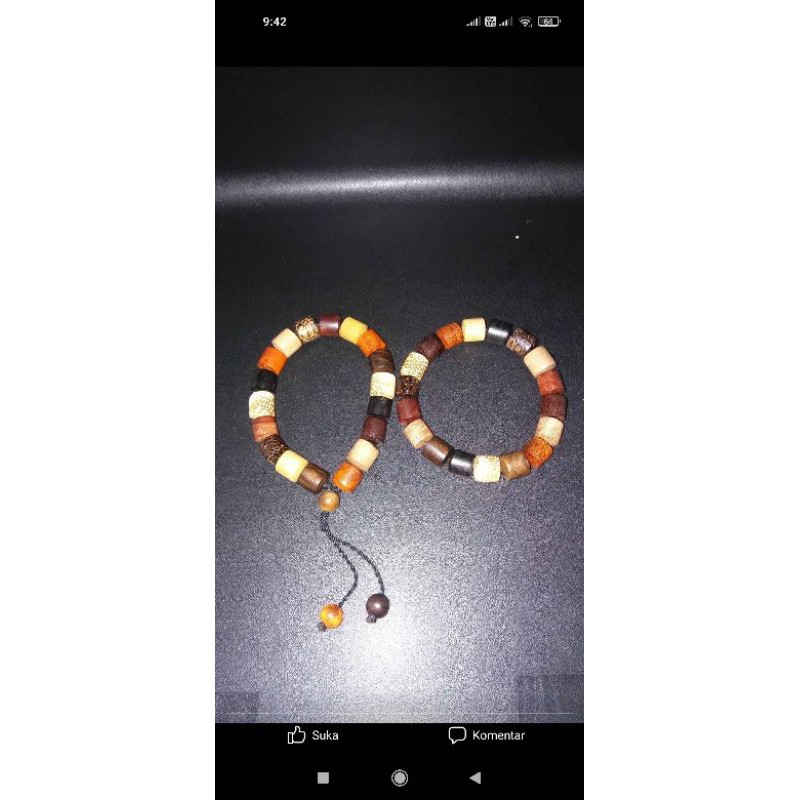 GELANG KOMBINASI KAYU BERTUAH