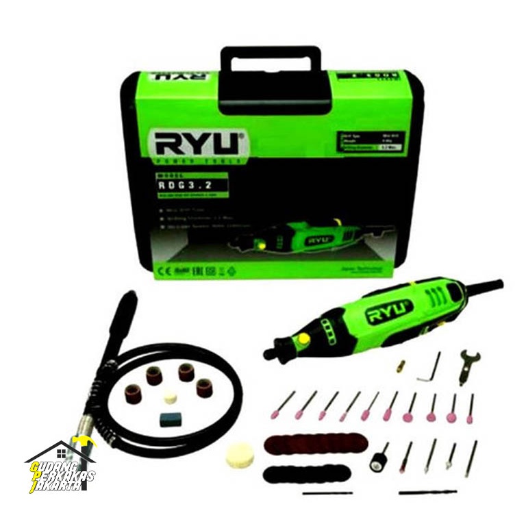 Mini Die Grinder RYU TEKIRO RDG 3.2 Mesin Tuner Gerinda / Bor Mini