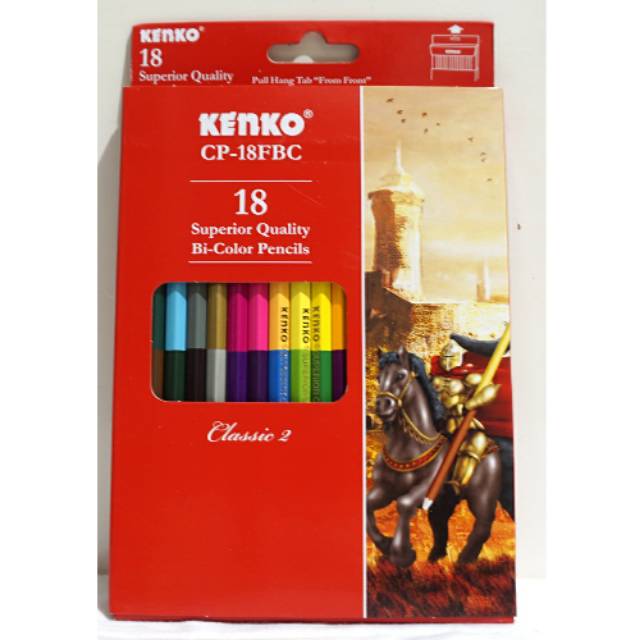 

Pensil Warna KENKO Bi-color CP-18FBC 36 Warna 18 Pensil