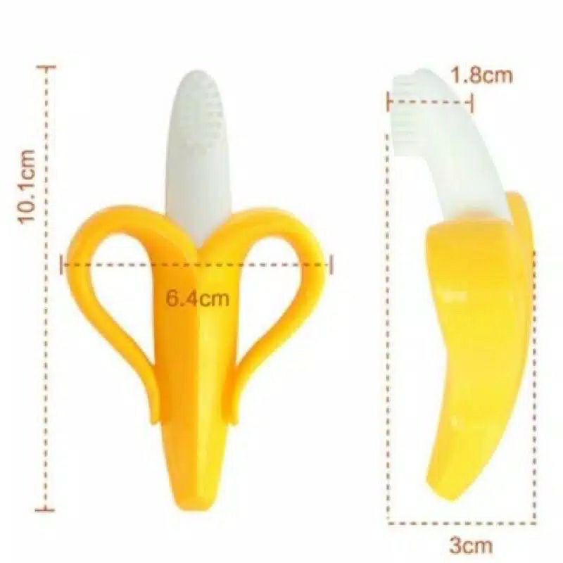 Teether Banana Gigitan Pisang Bayi Sikat Gigi Baby P52