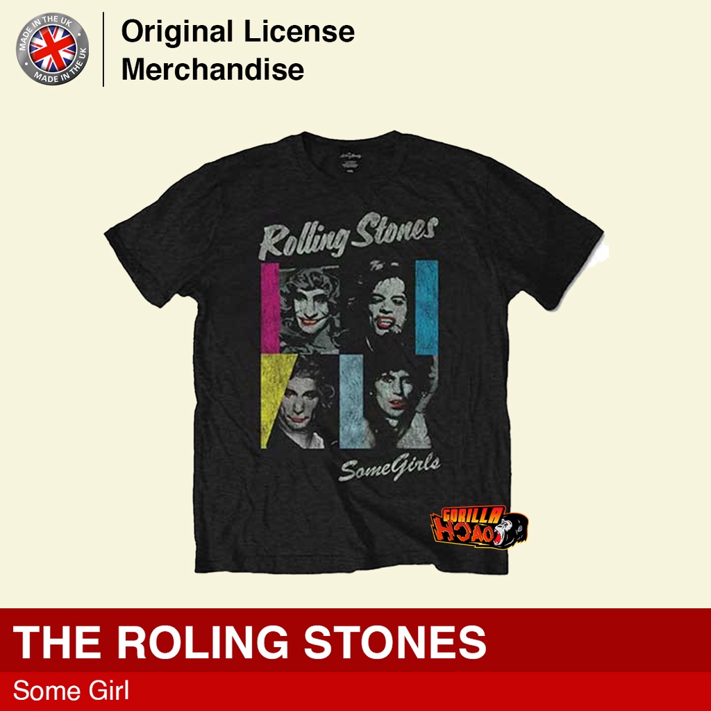 Kaos Baju Tshirt Rock Band Musik Unisex Pria Dewasa Cotton Premium Import ROLLING STONES Original So