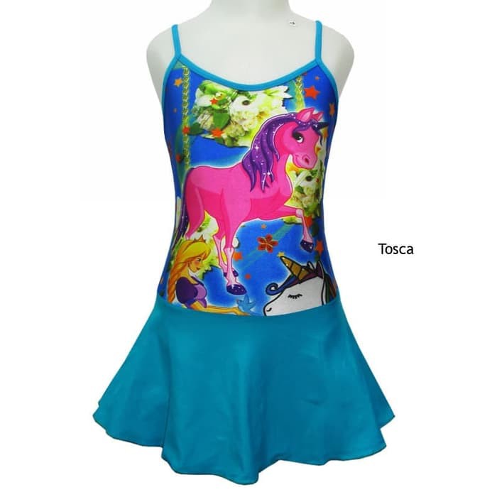 Baju Renang Anak 4-8 Th Seksi Karakter Unicorn SR-TKK088 - Tosca