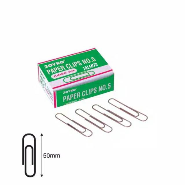 Klip Kertas/Paper Clip Jumbo Joyko No.5 ECER