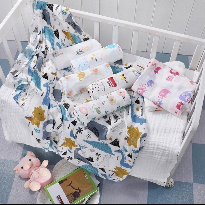 Kain Bedong Bayi Aneka Motif / Swaddle / Muslin / Bedong Cotton