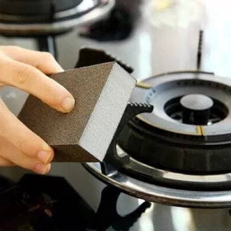 NANO Diamond Cleaner Spons Pembersih Kerak Kompor Panci Wajan Alat Dapur Hitam