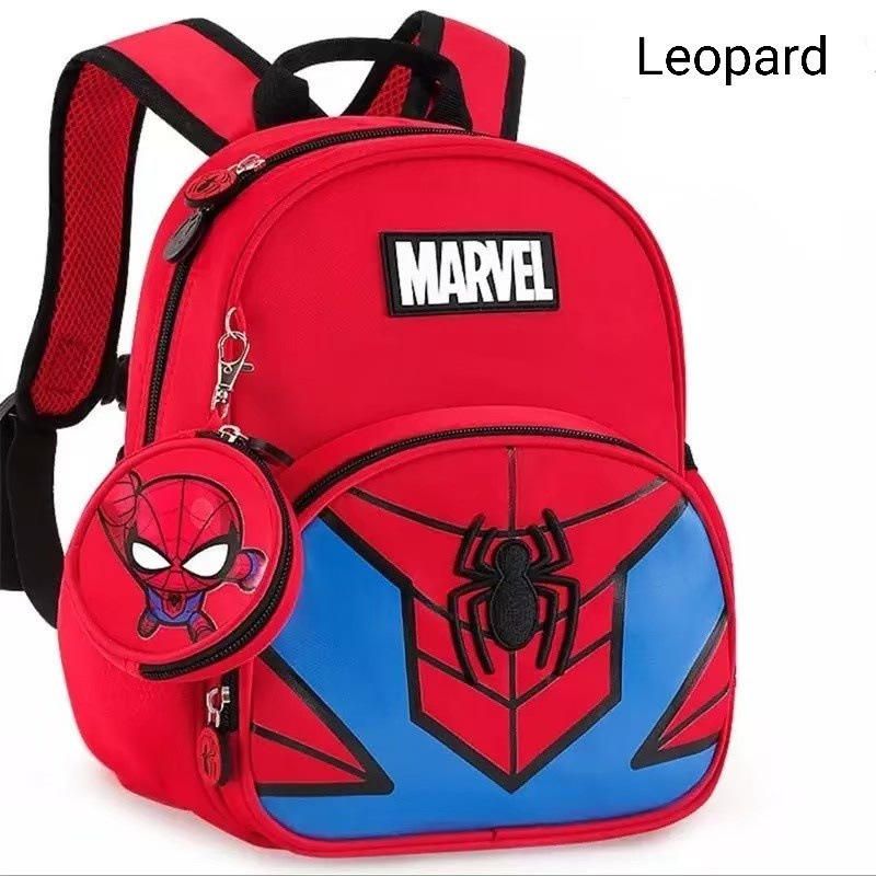 Tas Ransel Sekolah Anak Laki Laki TK SD SMP Karakter Marvel Spiderman Captain Amerika