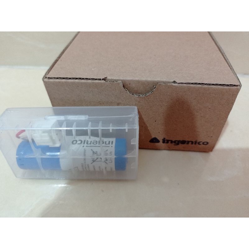 baterai mesin edc ingenico type iwl220 warna biru barang seperti foto