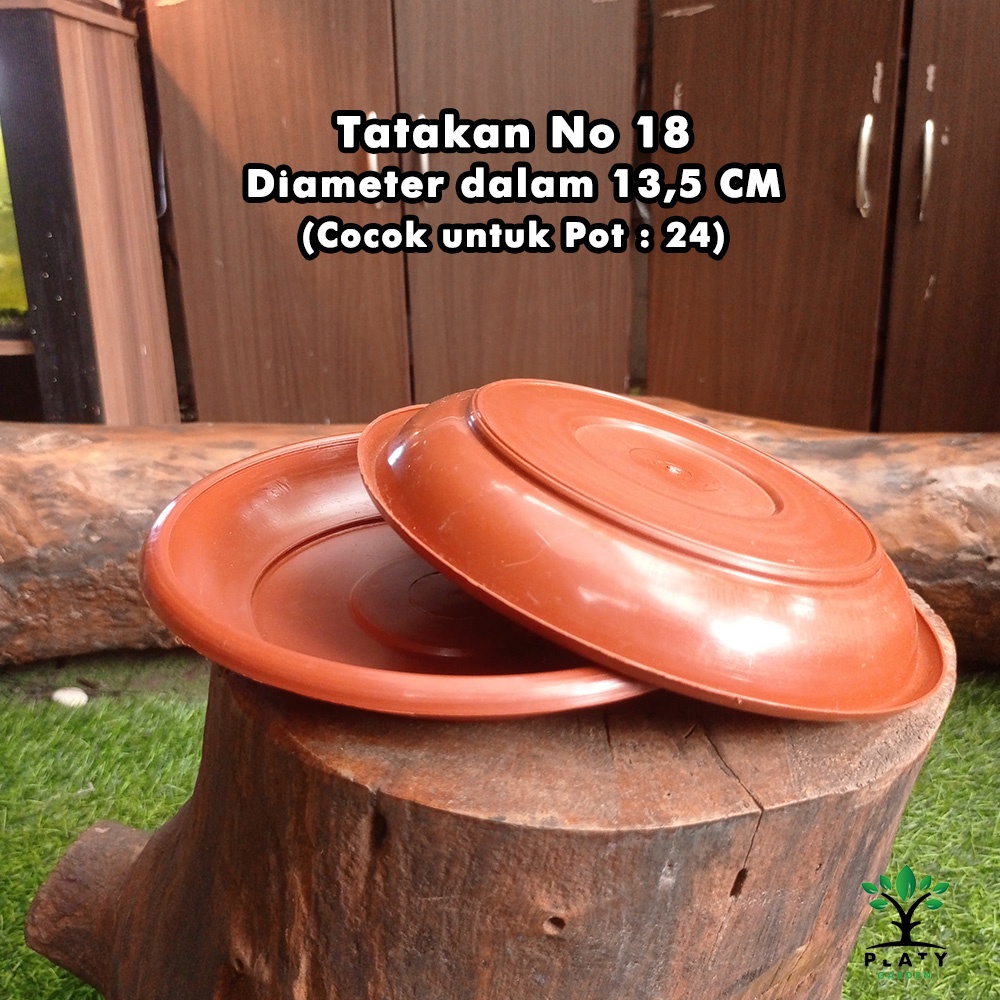 Tatakan Pot Terracotta/Coklat No 10, 12, 14, 16, 18