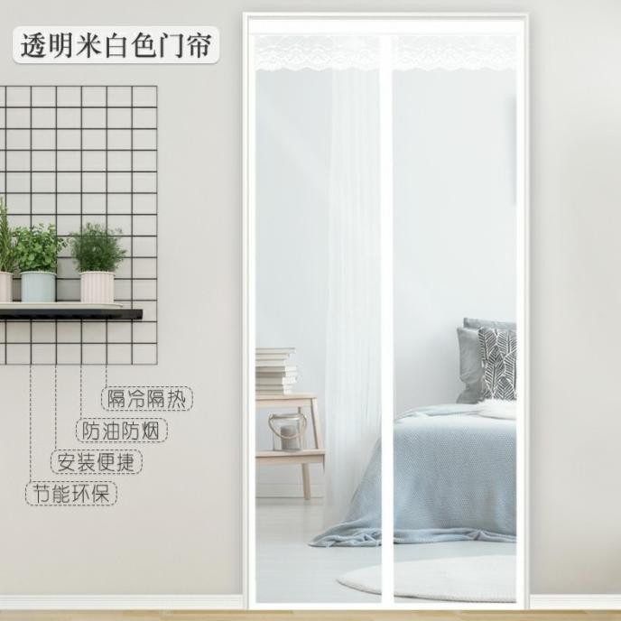 Tirai Pintu Kamar AC / Tirai Pintu Khusus AC Magnet Premium - Hitam