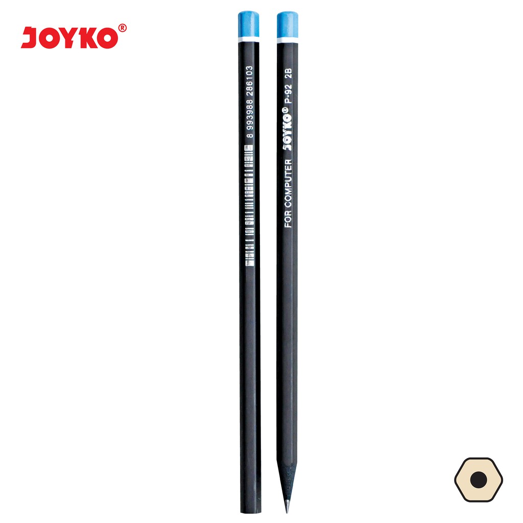 Pensil / Alat Tulis  Pensil Joyko P-92 / 2B / Pensil Kayu 1-Box / 1-Pcs