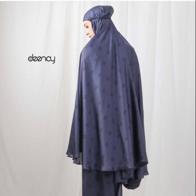 Mukena monogram deenay navy original