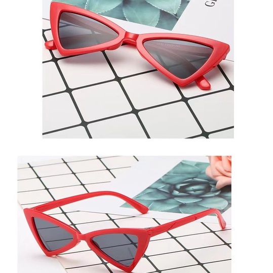 DODORY K714 Kacamata Fashion Anti Radiasi Bentuk Triangle Sunglasses Hitam  Style Unik