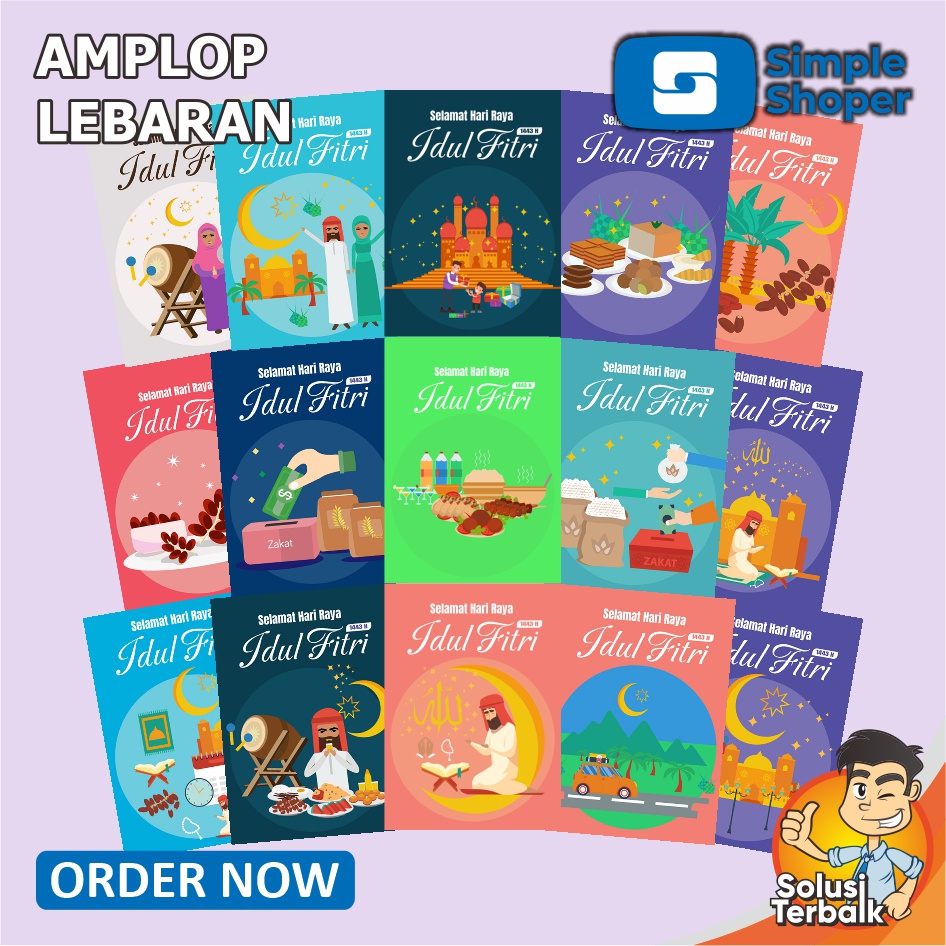

[1 pack 8 Pcs] Amplop Lebaran - Angpao Lebaran - Idul Fitri 10cmx7cm