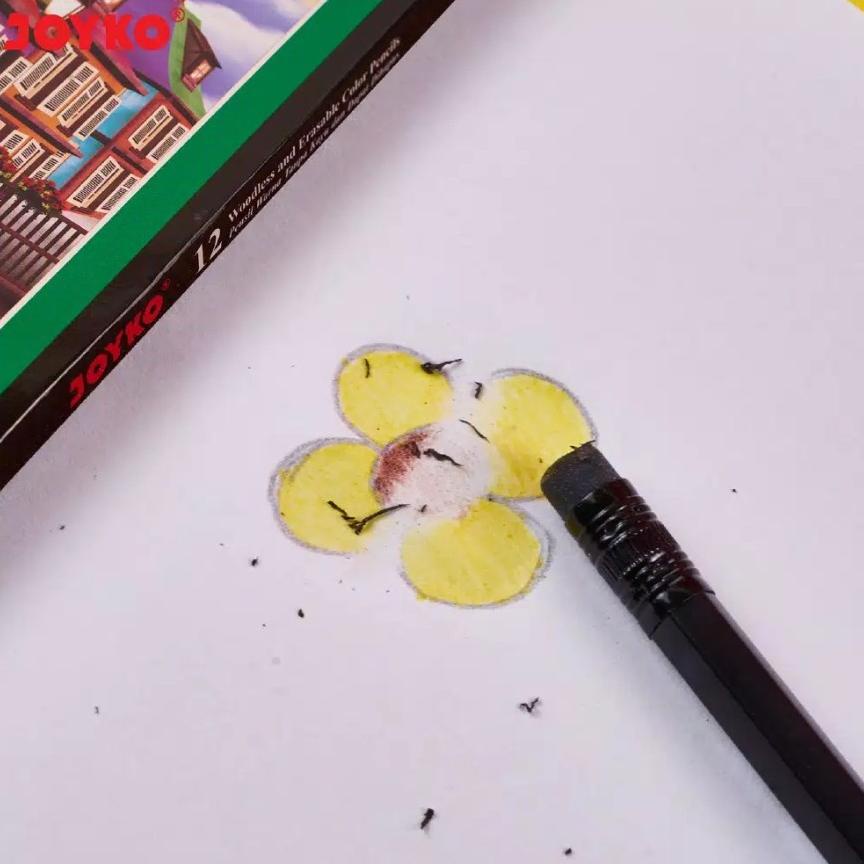 

(T4Y9) PENSIL WARNA JOYKO ERASABLE BISA DIHAPUS 12 WARNA ORIGINAL //Promo@harian