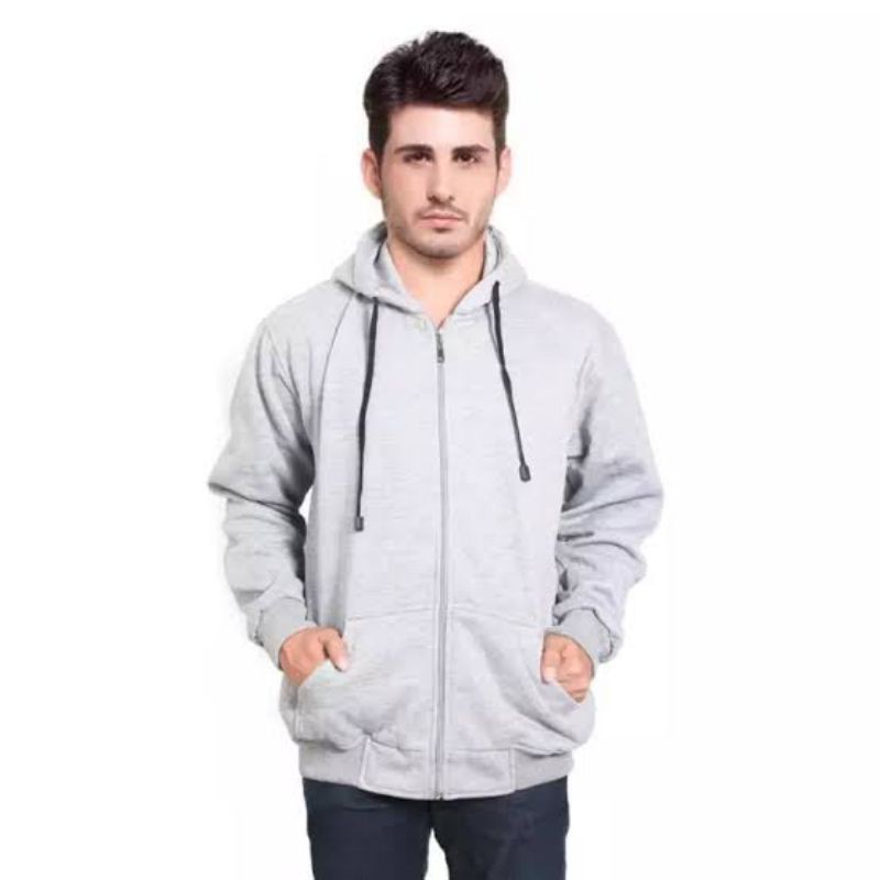 jaket resleting polos/jaket hoodie polos/jaket seleting/ziper hoodie