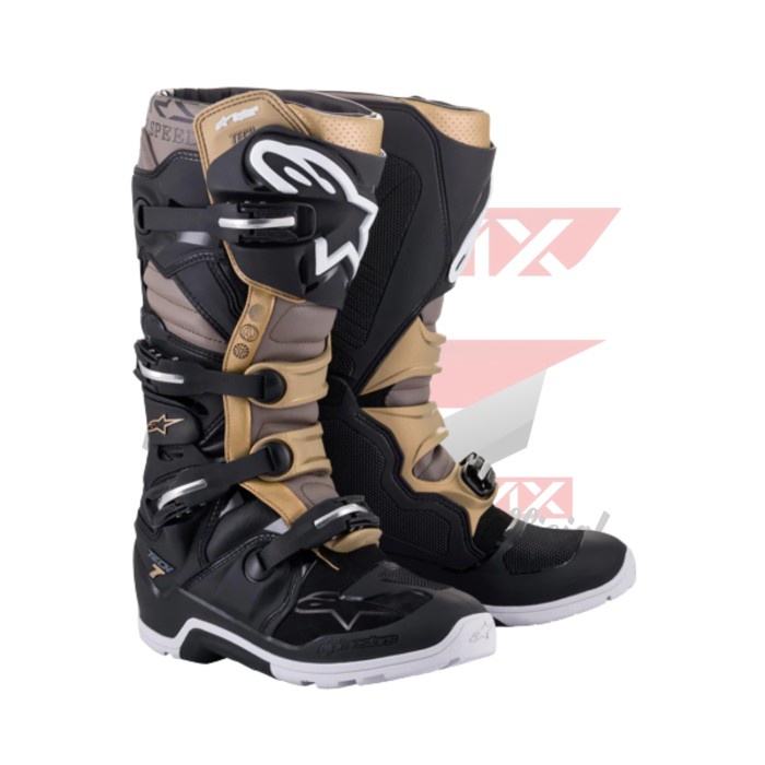 SEPATU ALPINESTARS TECH 7 DRYSTAR ENDURO BOOTS - BLACK GOLD