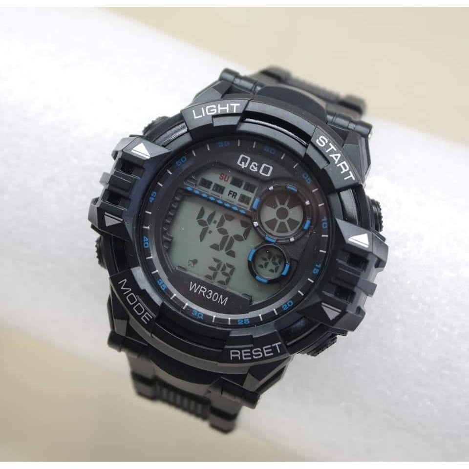 JAM TANGAN PRIA / WANITA CASUAL GROSIR IMPORT DIGITAL LED MURAH PREMIUM SPORT Q&amp;O QNO QQ013