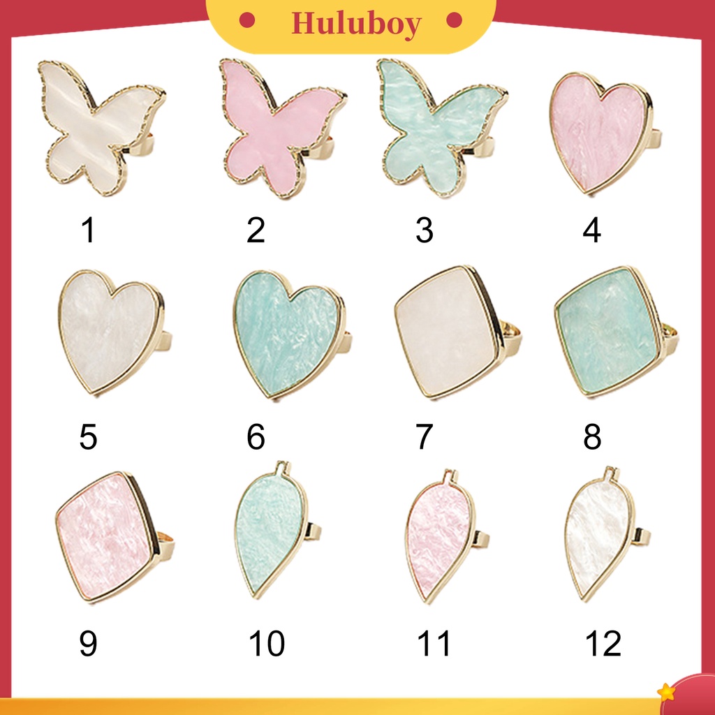 Huluboy Huluboy♡ Cincin Palet Cat Kuku Universal Mudah Dibersihkan Warna Emas