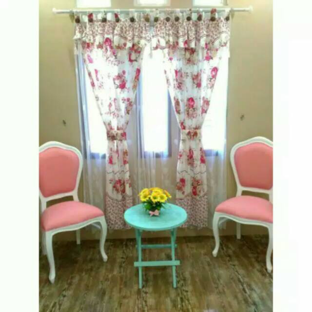 Gorden murah shabby rosebell pink