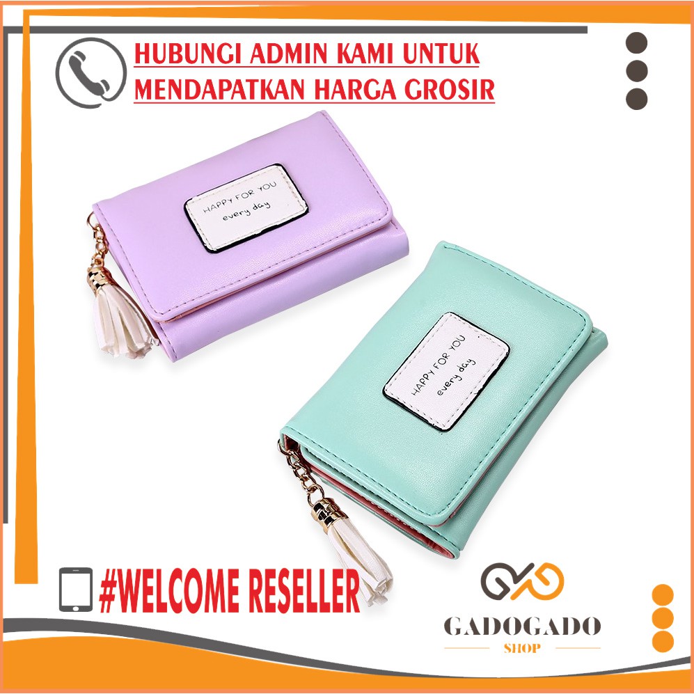 GGS DOMPET HFY Dompet Wanita Korea Lipat Pendek Dompet 