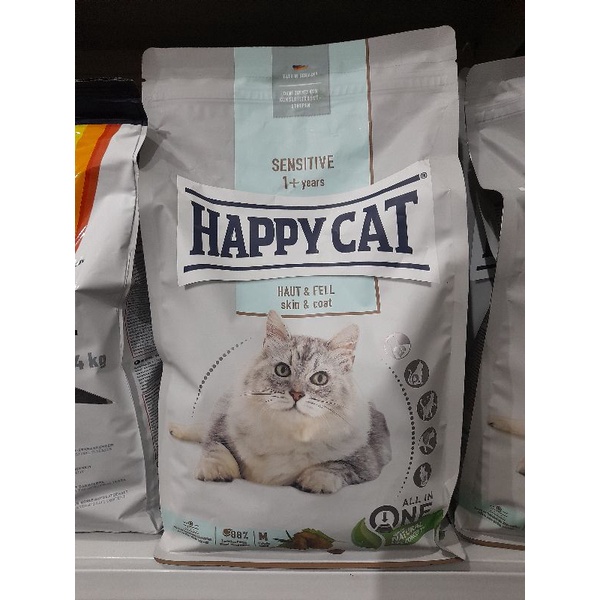 Happy Cat Sensitive Skin &amp; Coat 4kg - Makanan Kucing Happy Cat