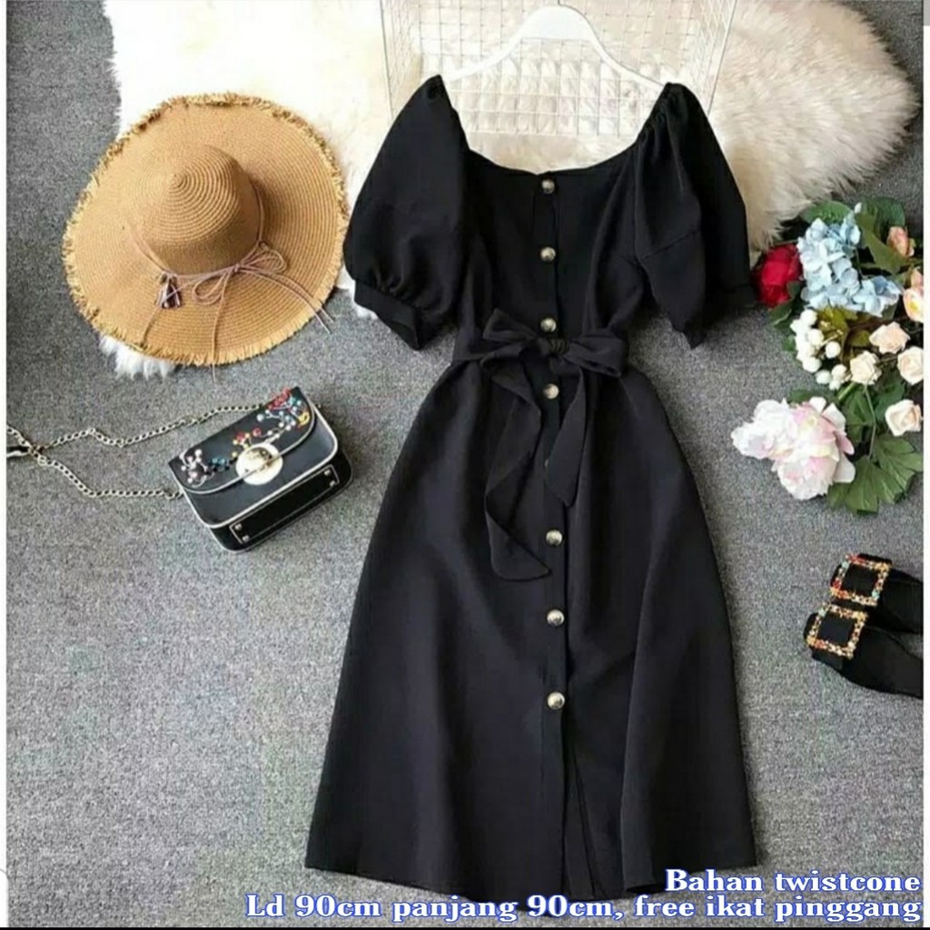 *[RXFK] Dress Miora / Long Dress Korea / Dress Wanita / Dress / Casual Dress