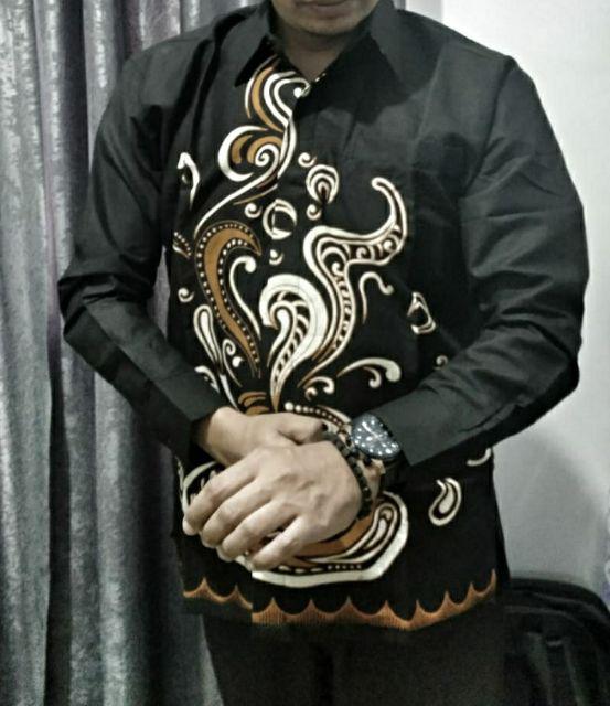 Kemeja Batik Aroma Kopi Size M - Xxl Batik Solo Halus Asli Katun Halus Sragenan Full Furing