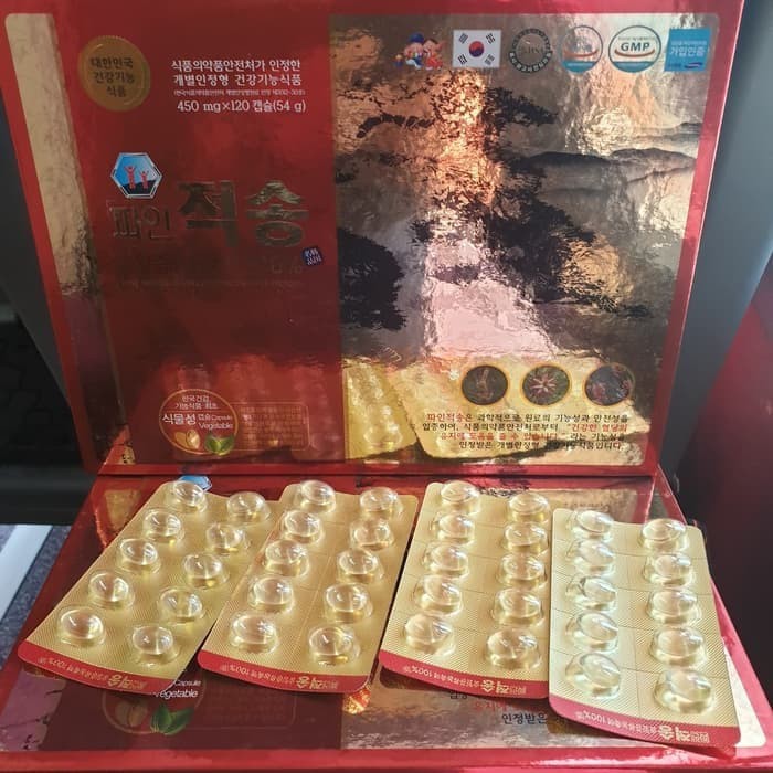 red pine/pinus merah jeok song 100% asli korea