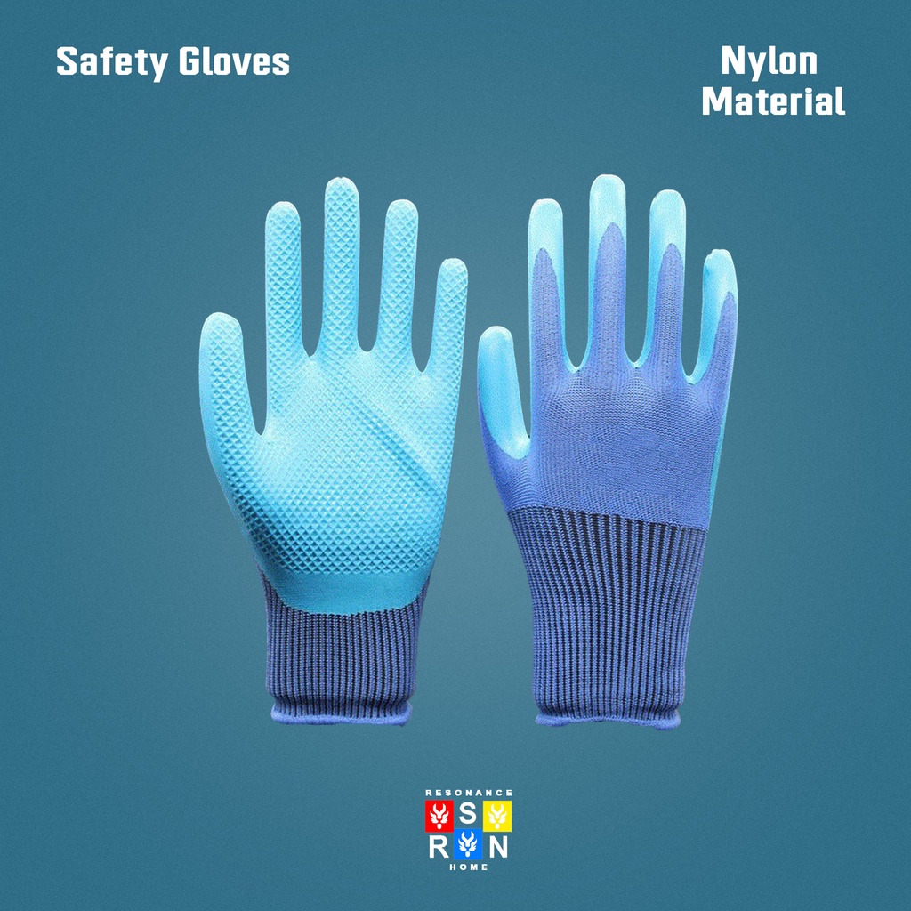 Sarung Tangan Karet Palm Fit Tebal Biru / Palm Fit Safety Gloves