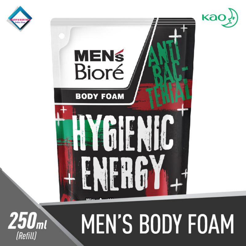 Men's Biore Body Foam Hygienic Energy Refill 250 ml