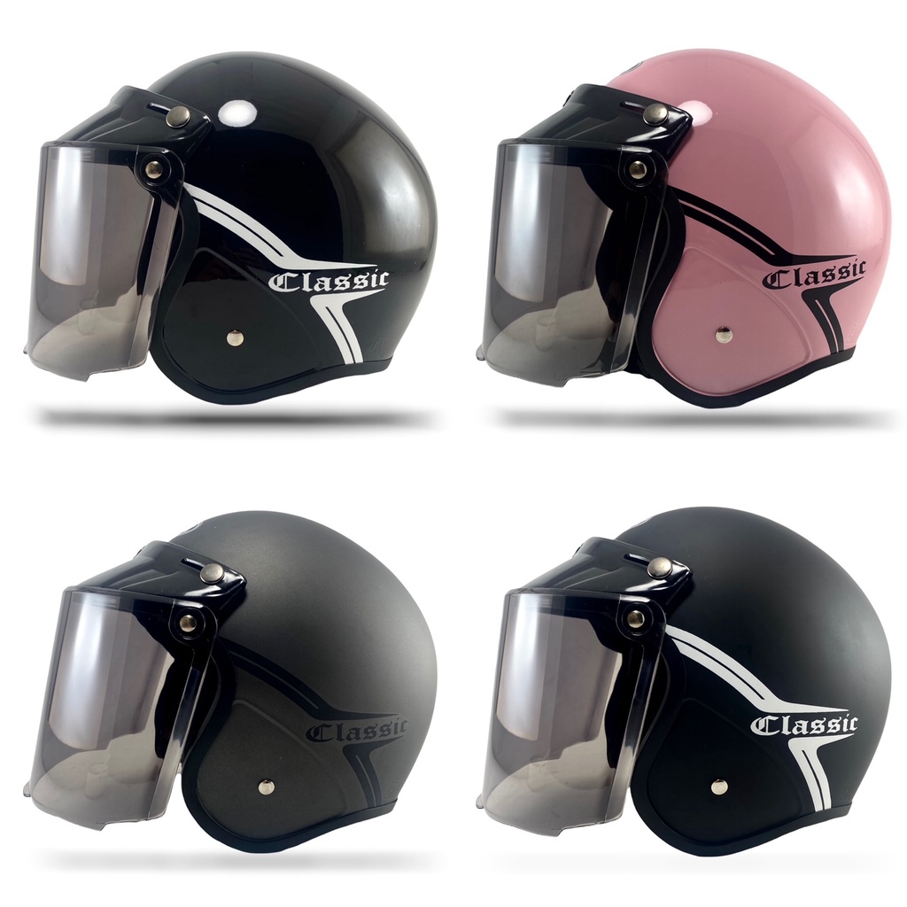 Helm Bogo Classic Kekinian Pria Wanita Helem Retro SNI