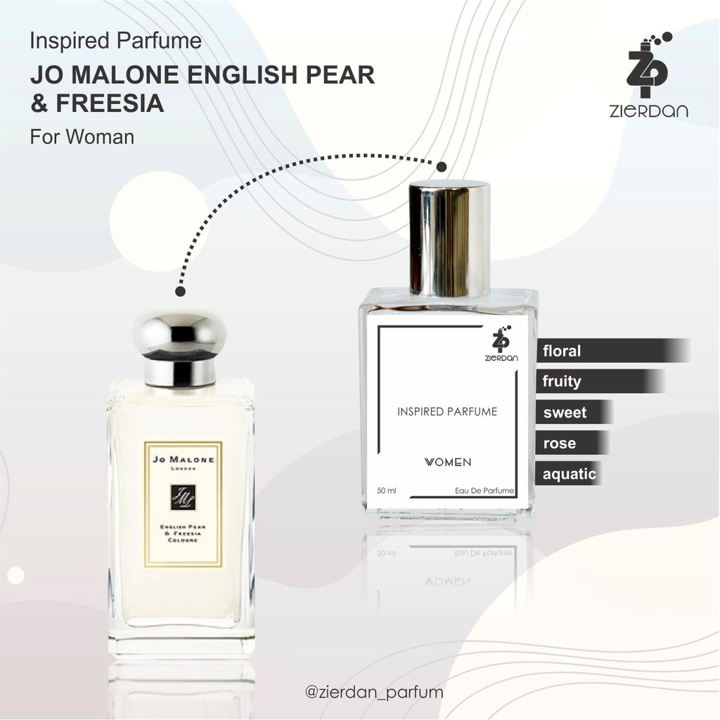 Zierdan Inspired Parfum Jo Malone English Pear &amp; Freesia Parfume Farfum Minyak Wangi Wanita Cewek