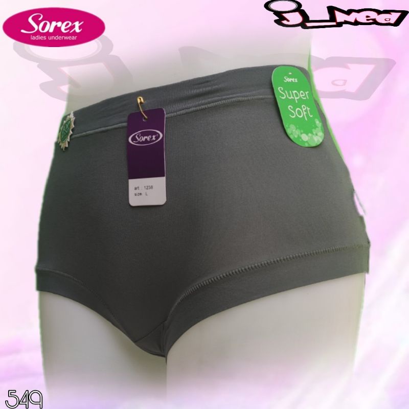 J549 (harga satuan) Sorex Super Soft Celana Dalam Wanita Dewasa dan Remaja, Cd Wanita Sorex Size  M L EL QL