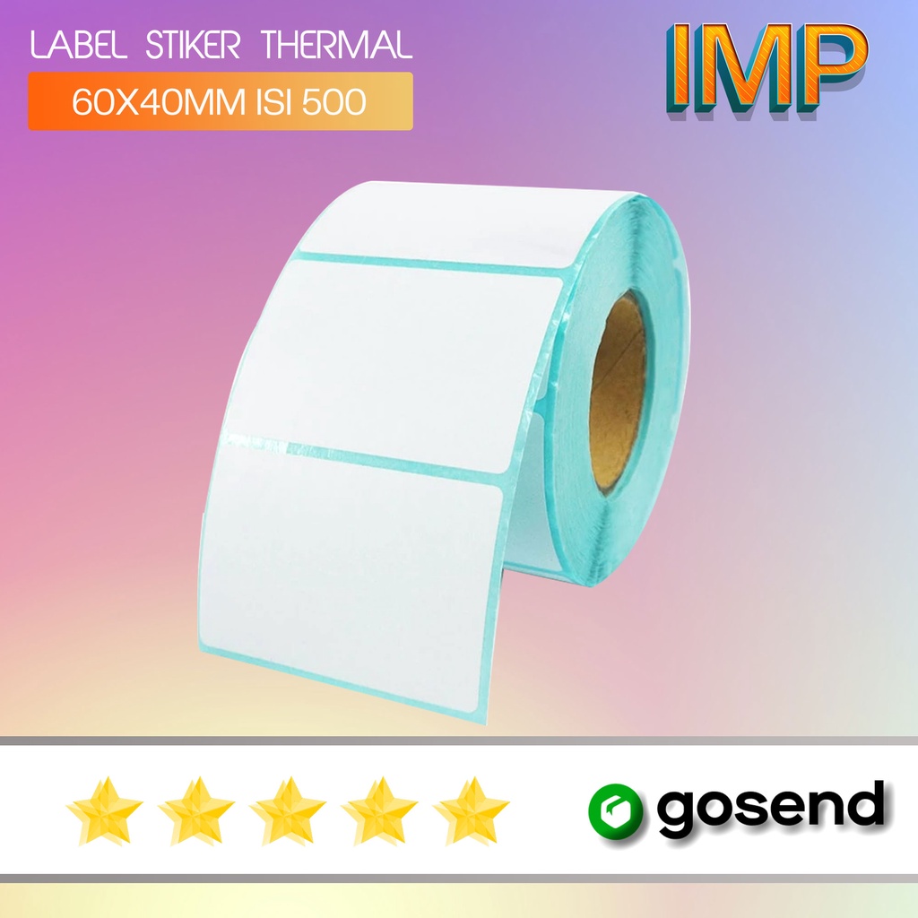 

Kertas Label Stiker Thermal Barcode 60x40mm 1 Line Isi 500