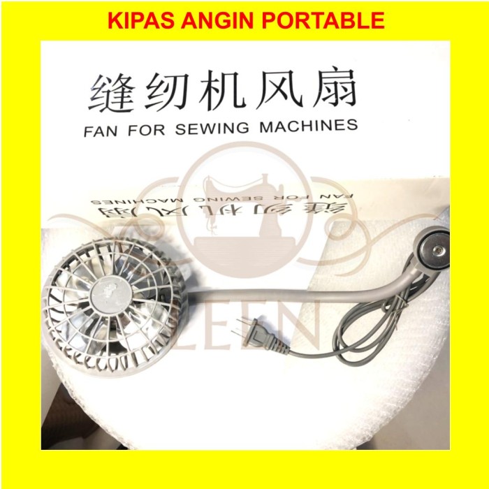 Kipas Angin Portable (MAGNETIK) GRADE A Mesin Jahit LEEN