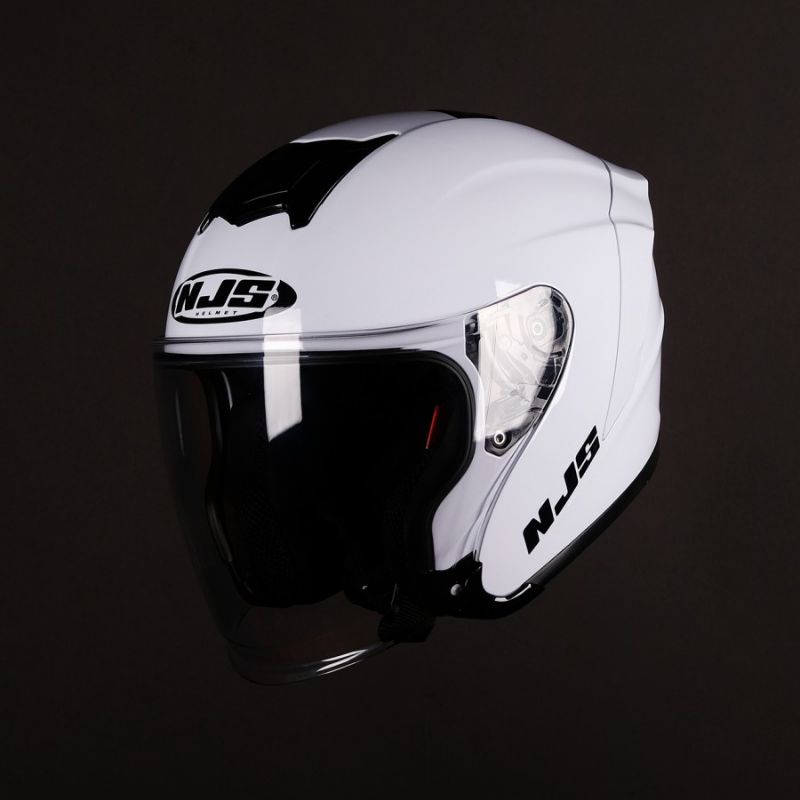 Ready Stock Helm NJS KAIROZ  Half Face-Putih Glossy