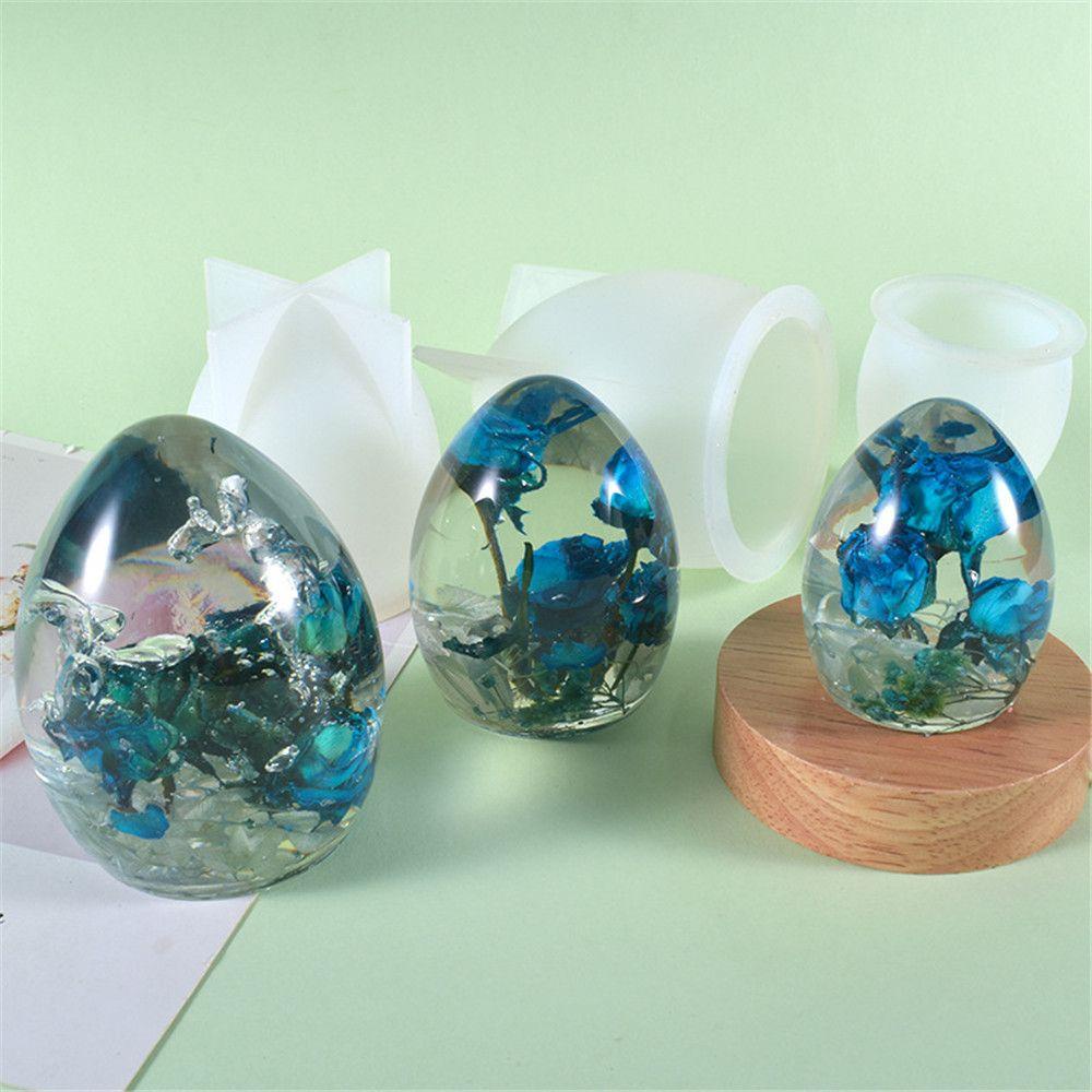 Solighter Lampu Malam Resin Cetakan DIY Liontin Gantung Membuat Perhiasan Alat Starry Sky Ball Silicone Mold