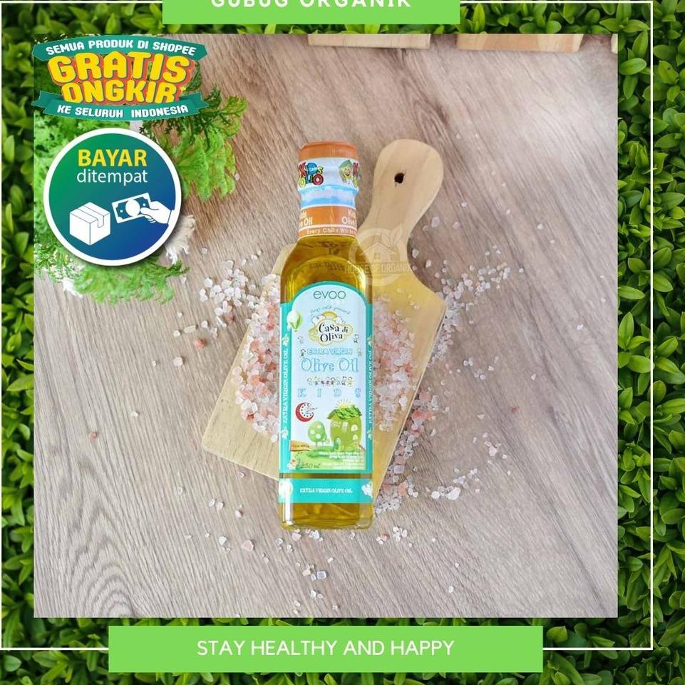 

EVOO ( Extra Virgin Olive Oil ) CASA DI OLIVA for Kids Minyak Zaitun MPASI Kemasan 60ml 250ml r84➼