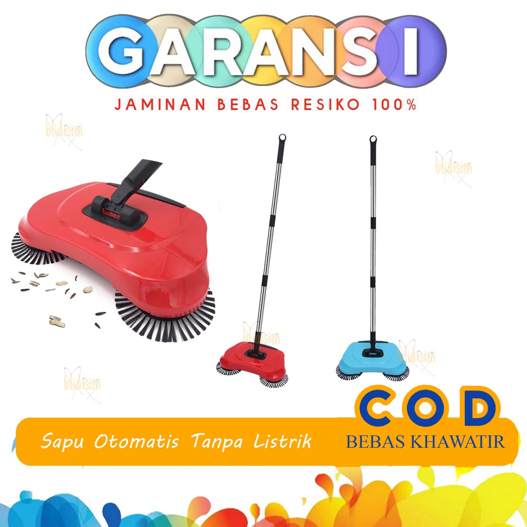 Sapu Pel Ultra Broom / Sapu Ajaib Otomatis Tanpa Listrik 360 Derajat Multifungsi