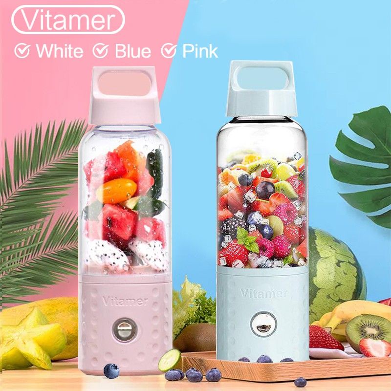 ORIGINAL ASLI Vitamer Juicer Blender Electric Portable Mini Buah Premium Official