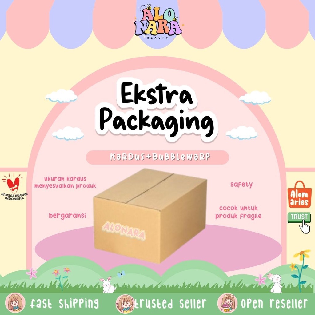 

EKSTRA PACKAGING KARDUS + BUBBLE WARP
